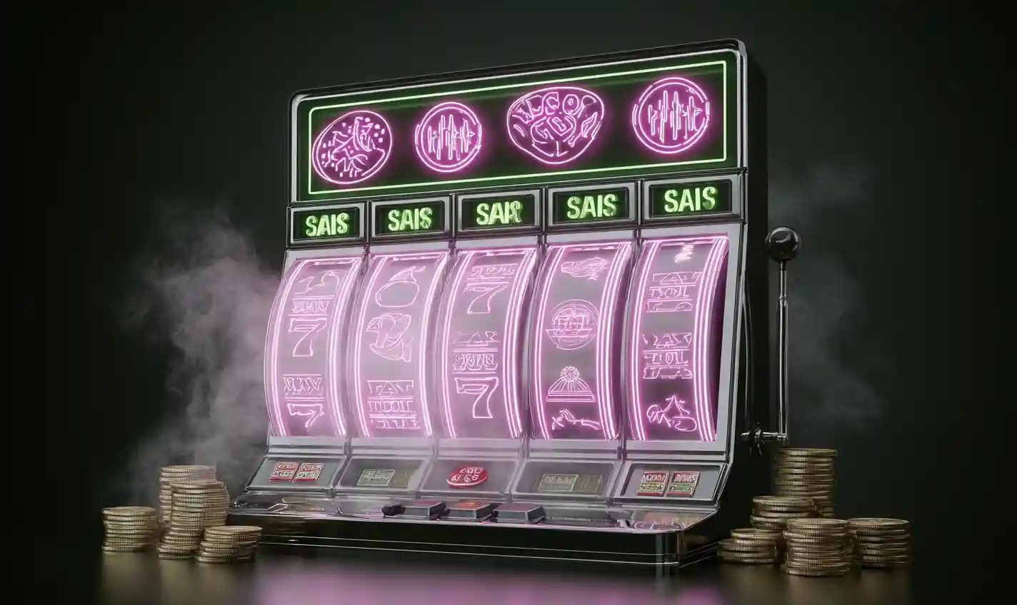 An engaging online slot machine with live elements